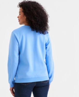 Women's Long-Sleeve Crewneck Sweatshirt, Created for Macy's