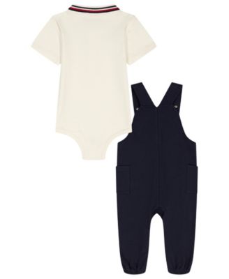 Baby Boys' Polo Bodysuit and Overall, 2-Piece Set
