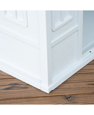 Plastic Dog House W/ Door, Easy to Assemble, for M and S Dogs