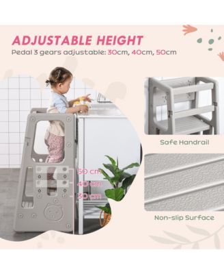 Toddler Tower with Adjustable Height, Toddler Step Stool,