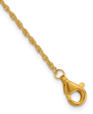 Rope Chain Necklace in 24k Yellow Gold