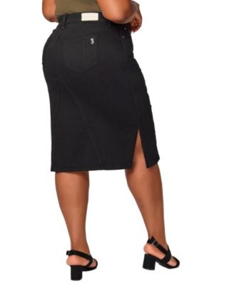 Women's Side Vents Midi Skirt
