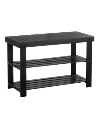 3-Tier Shoe Rack Bench for Entryway Shoe Storage Organizer