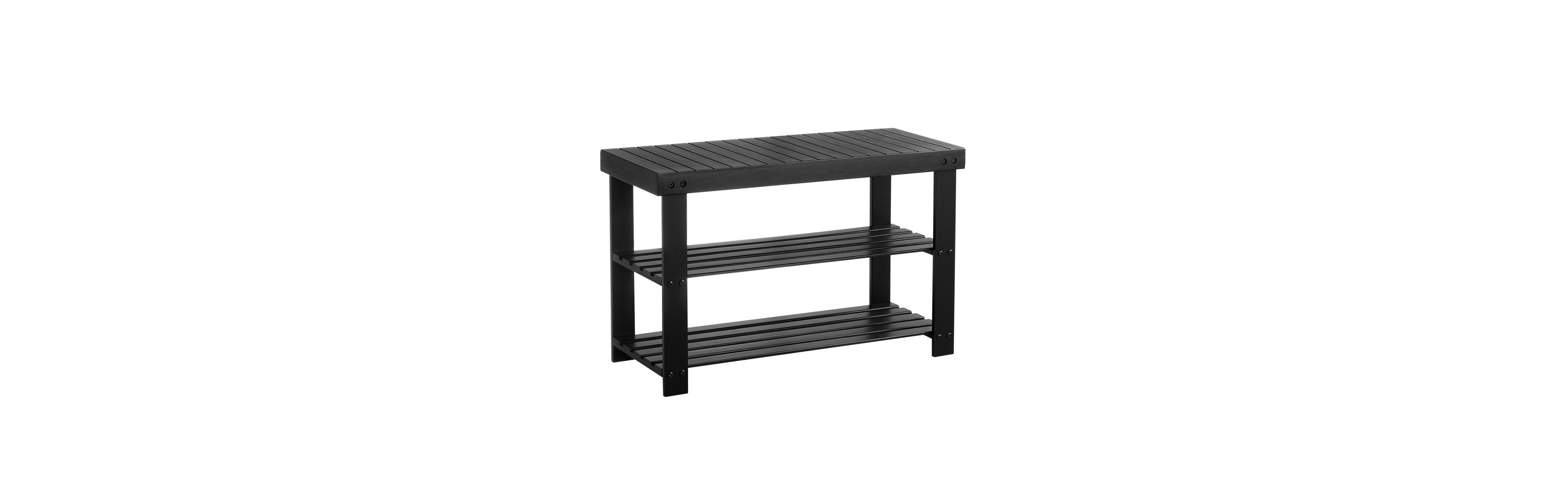 Slickblue 3-Tier Shoe Rack Bench for Entryway Shoe Storage Organizer