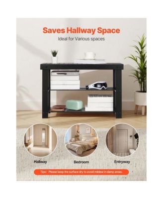 3-Tier Shoe Rack Bench for Entryway Shoe Storage Organizer