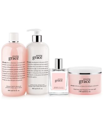 amazing grace 3-in-1 shampoo, shower gel and bubble bath, 16 oz