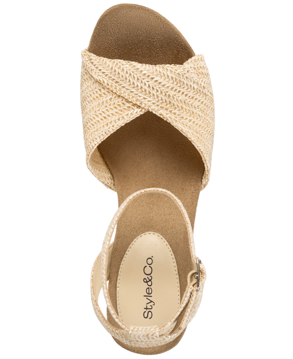Style & Co Women's Milliee Round Toe Wedge Sandals, Macy's Exclusive