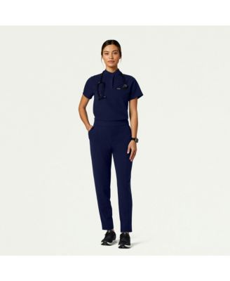 Women's Savi 1-Pocket Classic Banded Collar Scrub Top