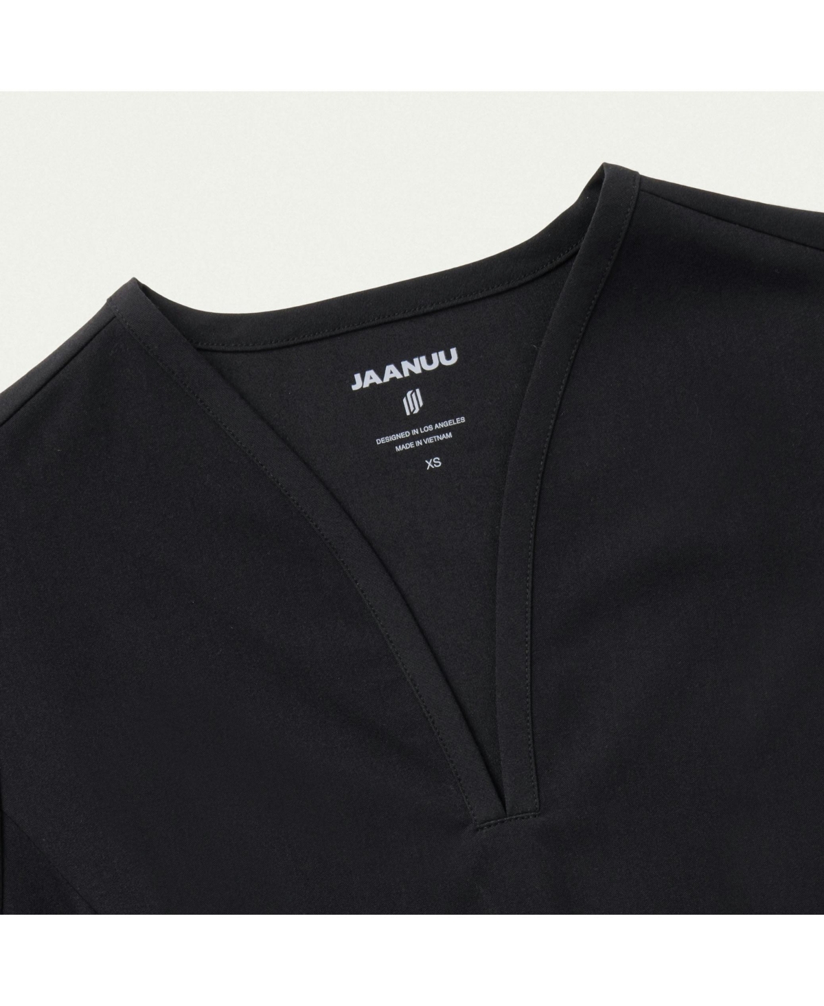 Jaanuu Plus Calix 2-Pocket Tailored V-Neck Scrub Top