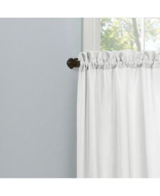 Rhapsody Lined Light Filtering Thermal Barrier Curtains Rod Pocket Curtain Tiers Pair Each, 54" x 24"