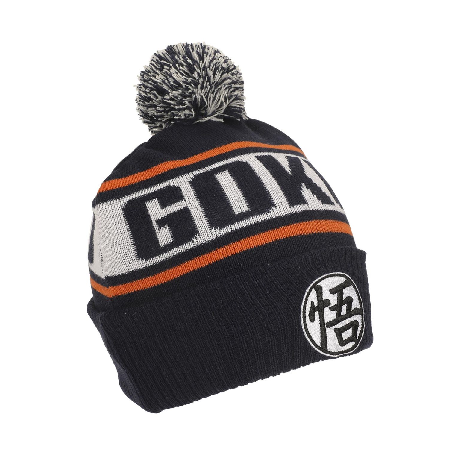Men's Goku Kanji Blue Cuff Beanie