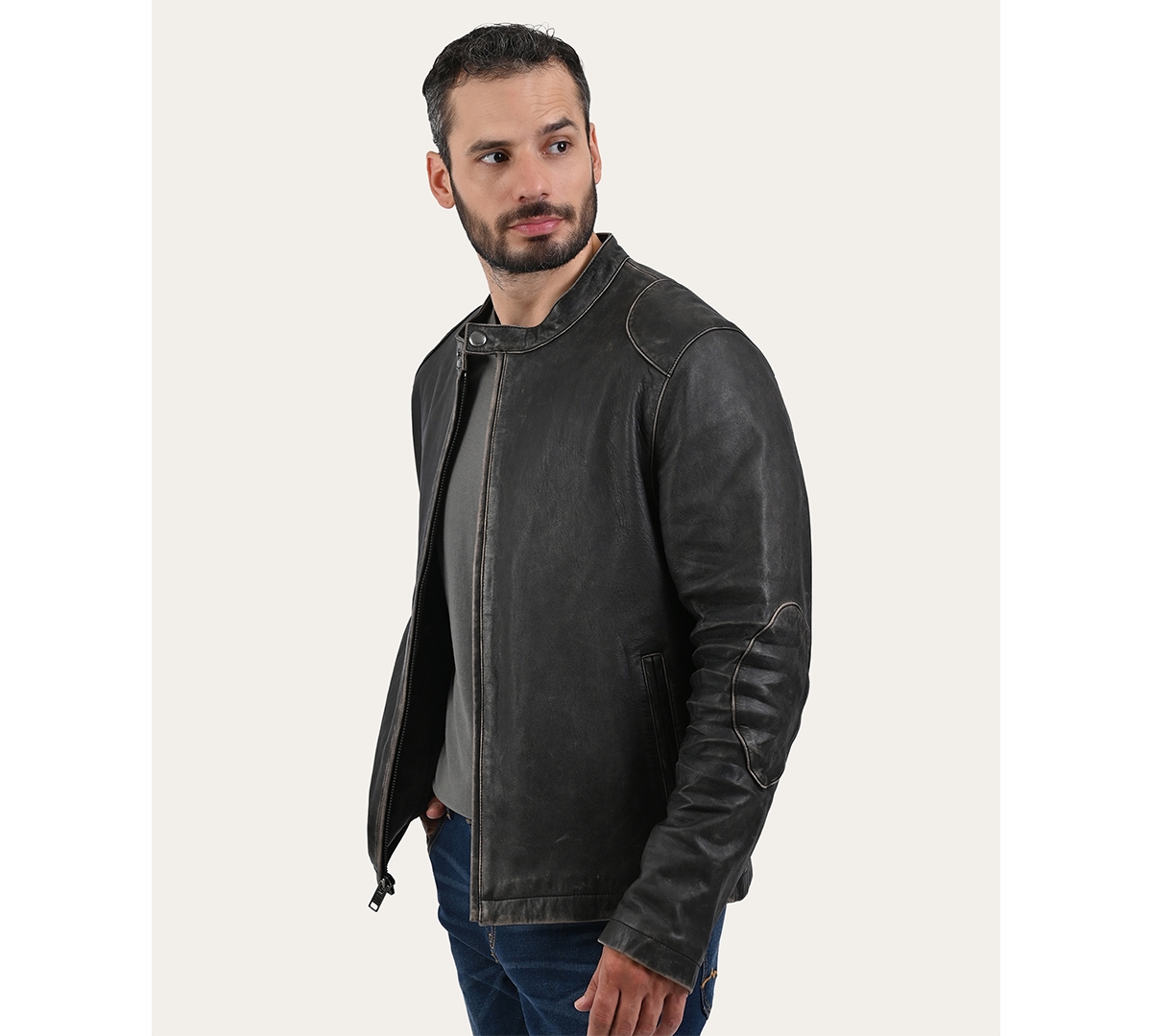 Frye Men's leather Racer Jacket