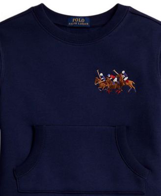 Boys' 2-4 Triple-Pony Fleece Sweatshirt and Pants, 2-Piece Set