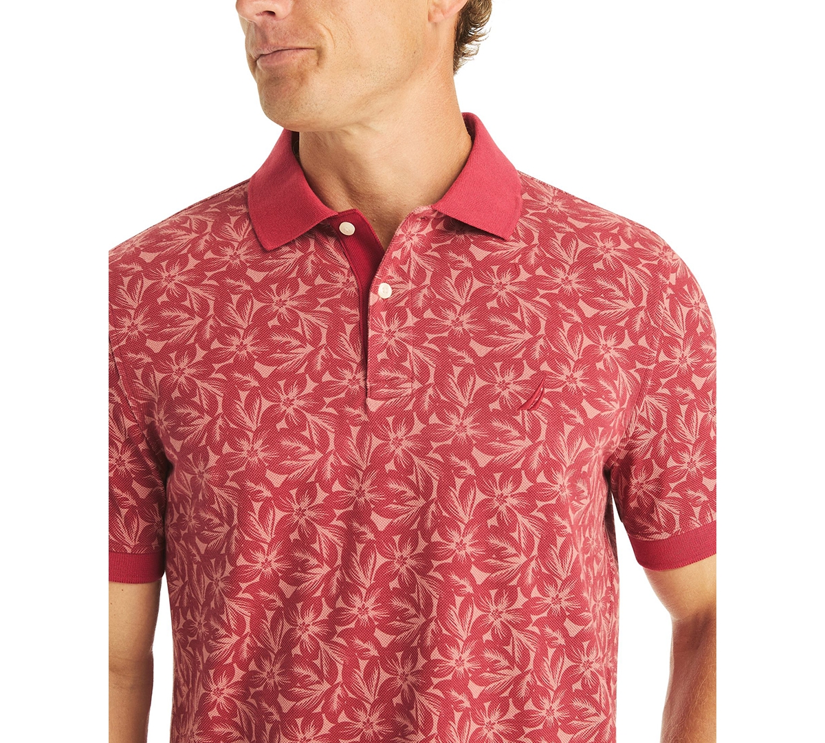 Nautica Men's Classic-Fit Printed Polo Shirt