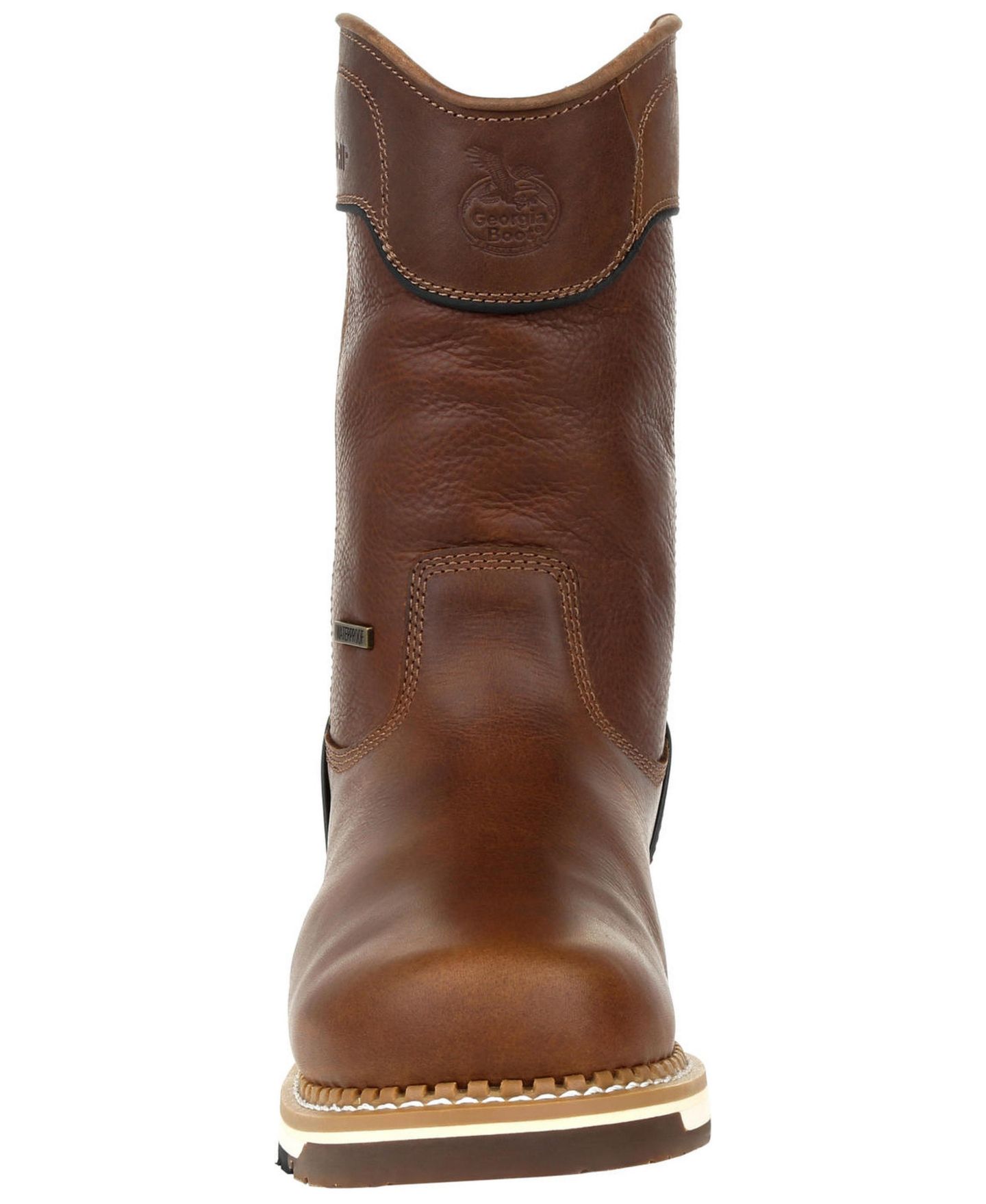 Мужские ботинки GEORGIA BOOT Amp LT Wedge Waterproof Pull On Work Boot, цвет: Коричневый — фото 7