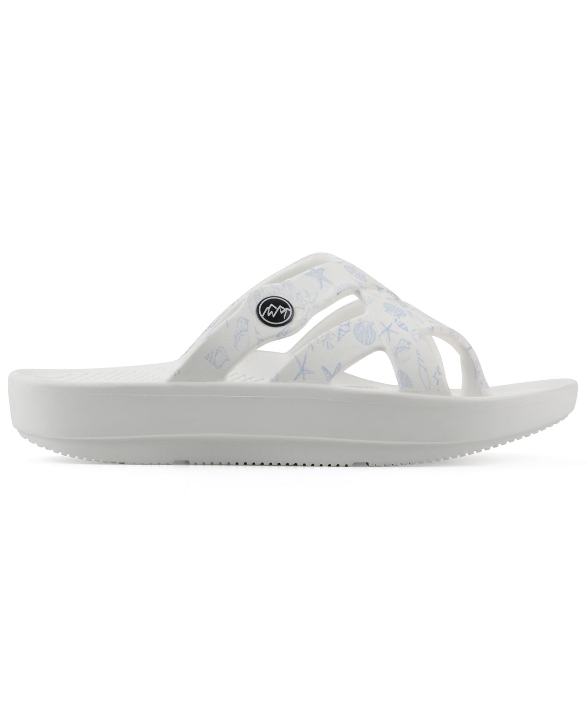 White Mountain Women's Rip Round Toe Flat Sandals