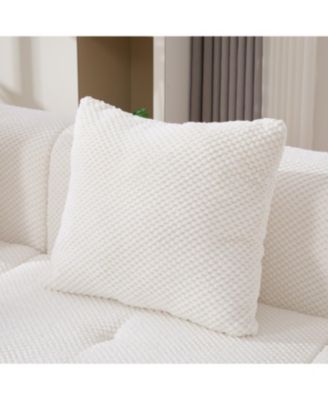 Streamdale 104.3" 4-Piece L-Shaped Upholstered Modular Sectional Sofa, Ivory