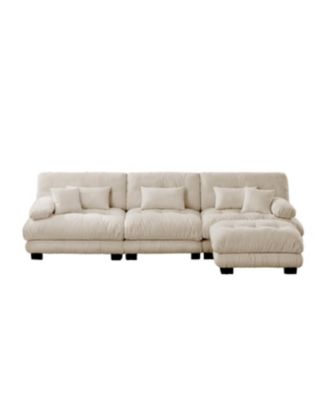Luxury Modular Sectional Sofa Couch, Oversized L Shaped Cloud Couch