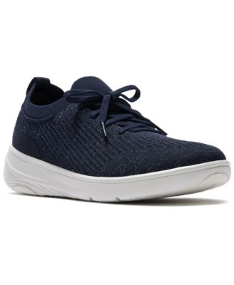 Women's Super-Q Knit Slip-On Lace-Up Sneakers