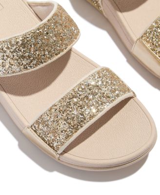Women's Lulu Multi-Tonal Glitter Wedge Sandals 
