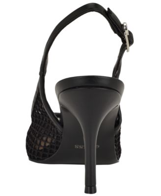 Women's Pandy Mesh Pointed Toe Slingback Stiletto Pumps