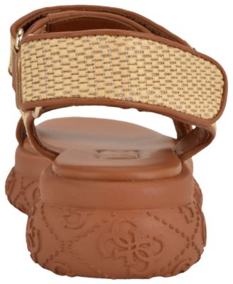 Women's Lanara Strappy Sporty Quattro G Platform Footbed Sandals