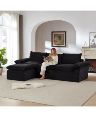 Modern corduroy cloud sofa, freely combined, comfortable sitting experience