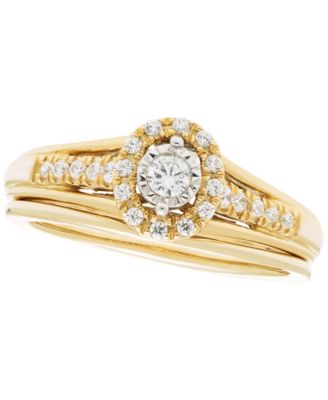 Diamond Bridal Set (1/4 ct. t.w.) in 10k Gold