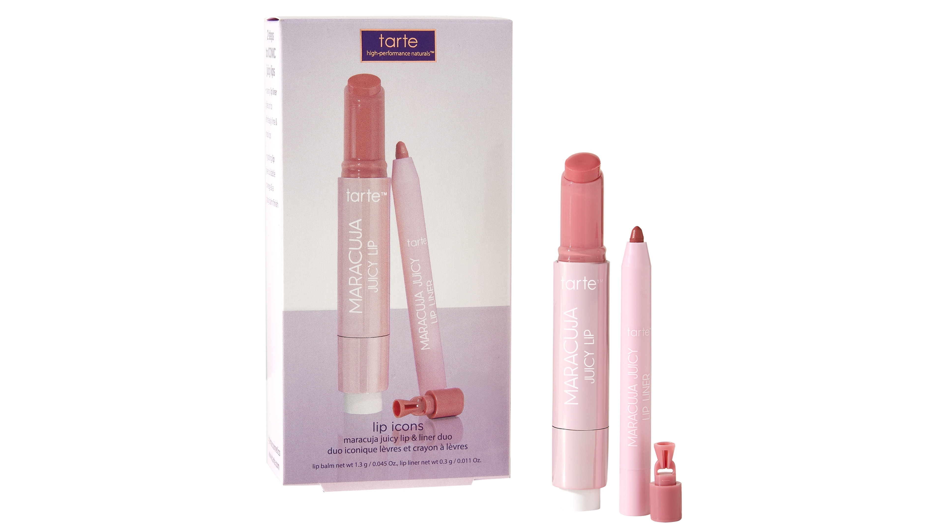 Tarte 2-Pc. Lip Icons Maracuja Juicy Lip Balm and Liner Duo Set
