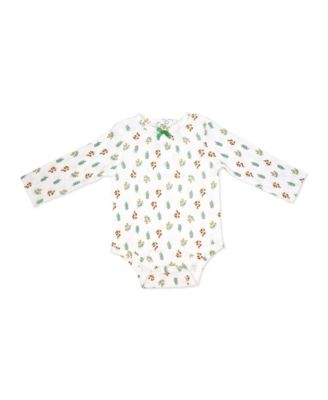 Baby Girls' Fall Sprigs Print Jumper, Bodysuit and Headband, 3-Piece Set