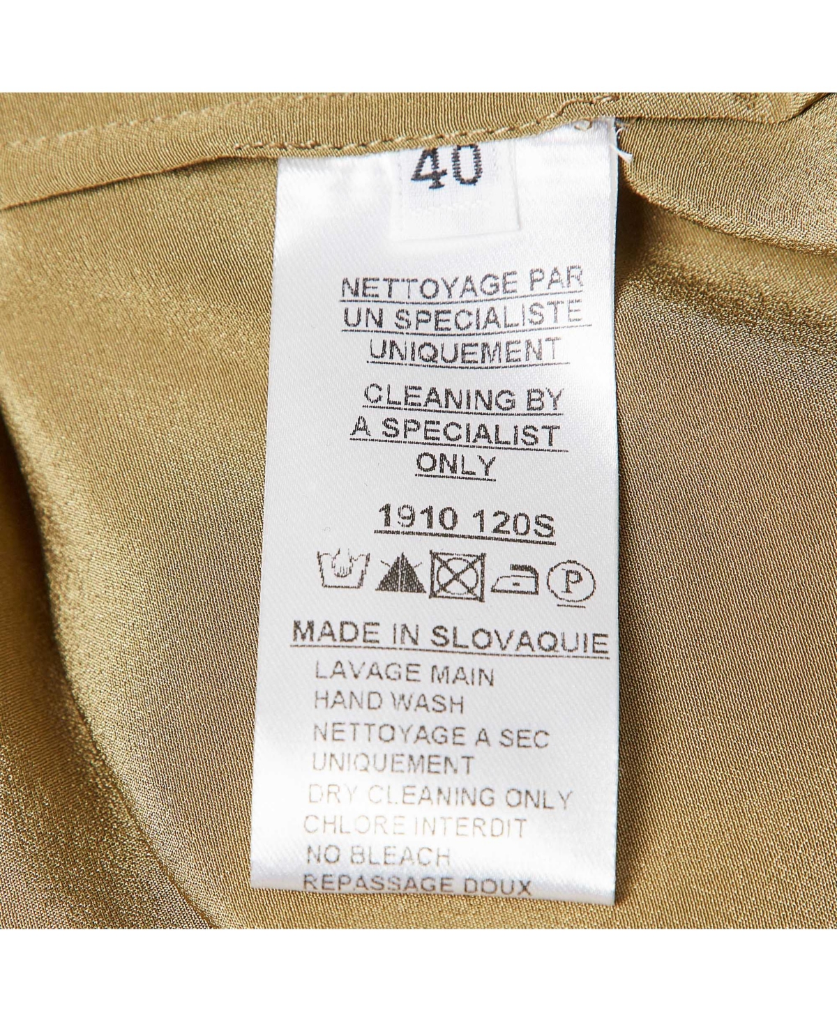 Pre-Owned Balmain Women's Green Silk Long Sleeve Shirt