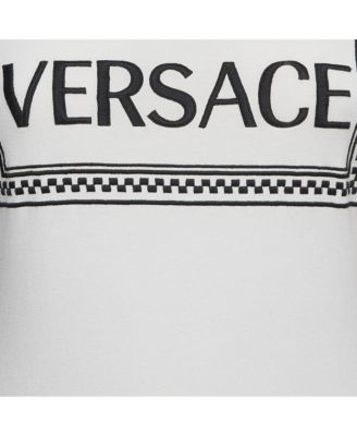 Women's White Logo Print Jersey Long Sleeve T-Shirt