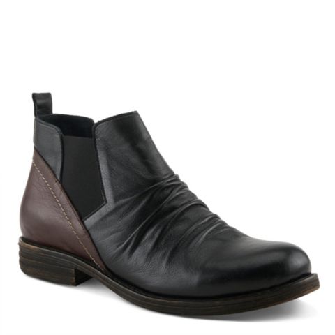 Женские ботинки Spring Step Mantaro Chelsea with Side Zipper, цвет: Чёрный разноцветный