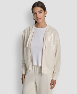 Women's Sequin Detail Long-Sleeve Jacket