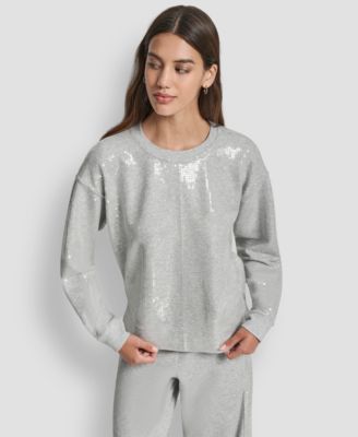 Women's Sequin Long-Sleeve Sweatshirt
