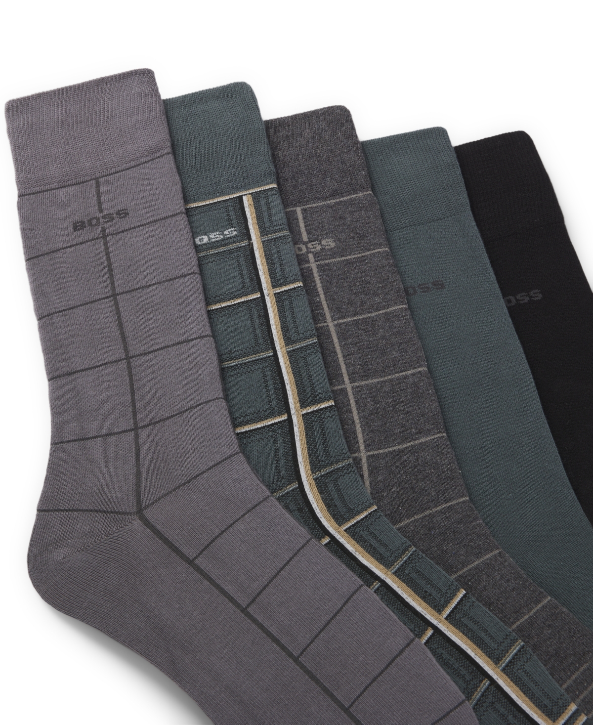 Hugo Boss Men's Assorted Socks Gift Set, 5-Pack