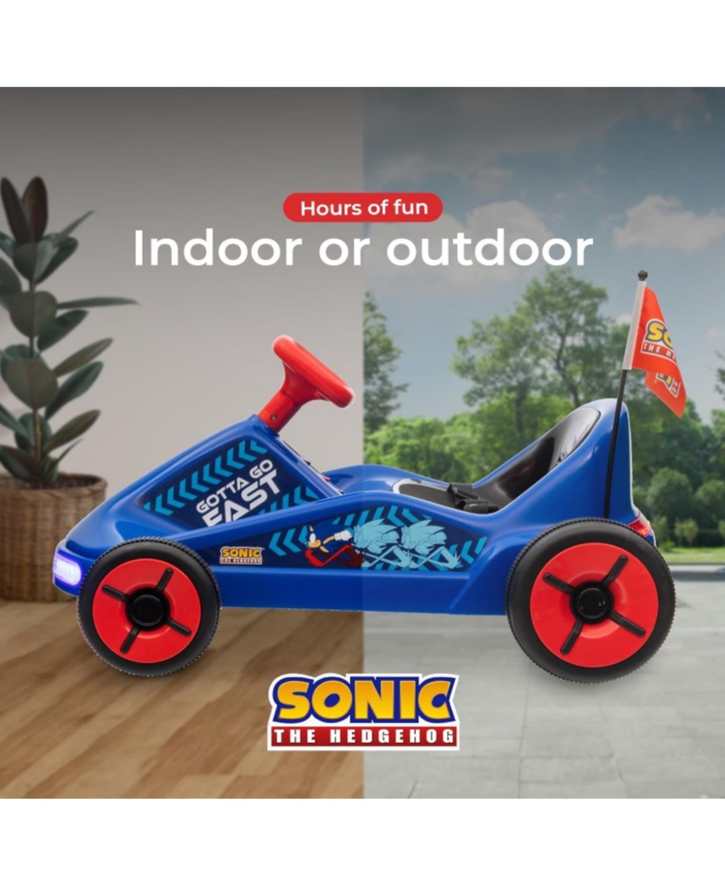 Детская игрушка Sonic 12V Drift Go-Kart, Ages 3+ — фото 2