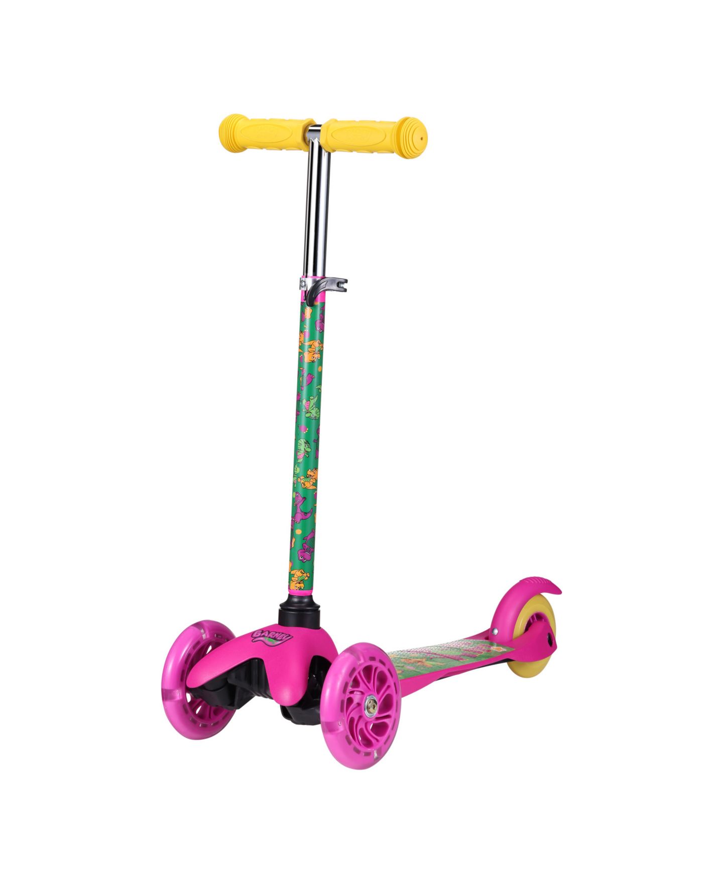 Детская игрушка Barney Tilt and Turn Scooter Light Up Wheels — фото 1