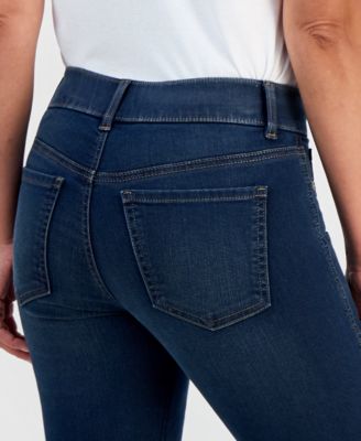 Petite Pull-On Shaping High-Rise Bootcut Jeans