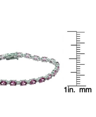 Suzy Levian   Oval Cut Sapphire Tennis Bracelet