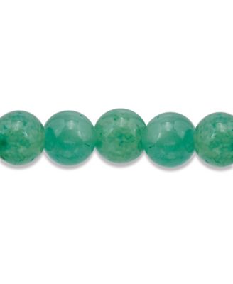 Howlite Chrysocolla Beads and Dolphin Charm Station Silver Plated Stretch Bracelet