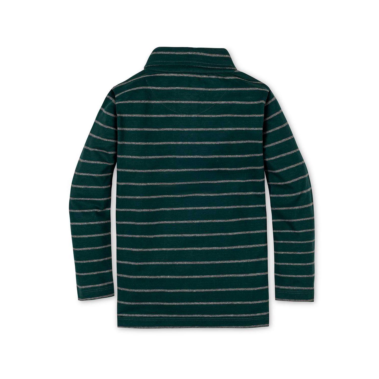 Hope and Henry Little and Big Boys' Organic Long Sleeve Jersey Knit Polo Shirt