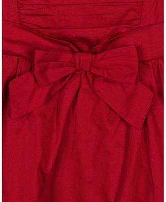 Little and Big Girls' Organic Cap Sleeve High Low Sateen Party Dress