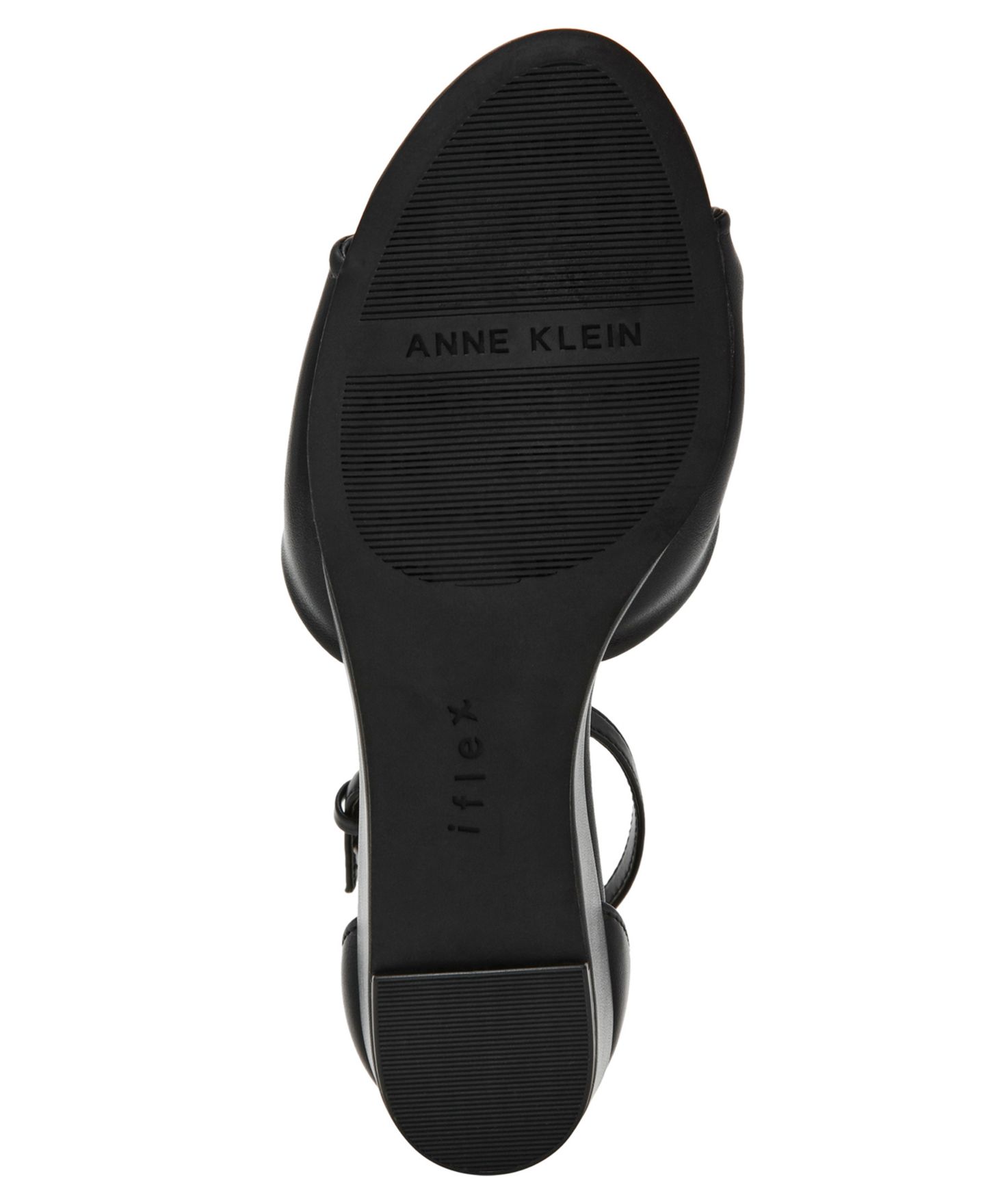 Женские сандалии Anne Klein Whitby Ankle Strap Demi Wedge, цвет: Чёрный гладкий — фото 5