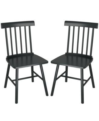 Dining Chairs Set of 2, Farmhouse Rubber Wood Kitchen Chairs,