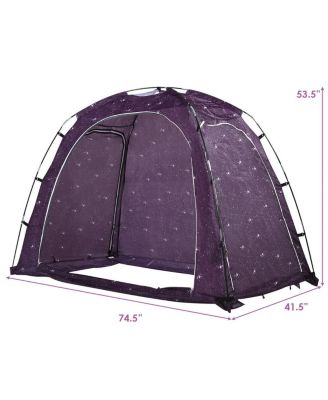 Bed Tent Indoor Privacy Play Tent on Bed with Carry Bag