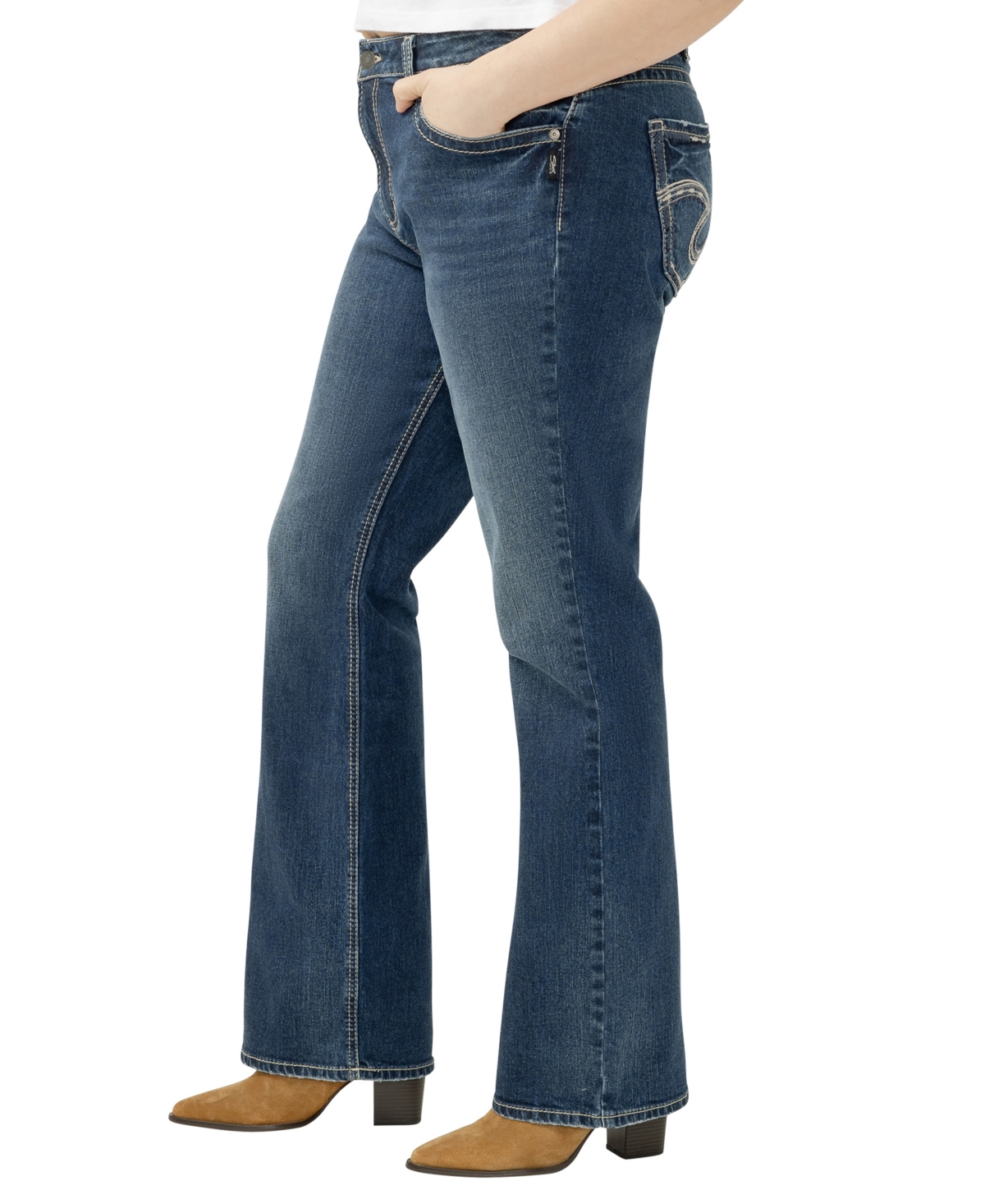 Silver Jeans Co. Plus Avery High Rise Curvy Fit Bootcut