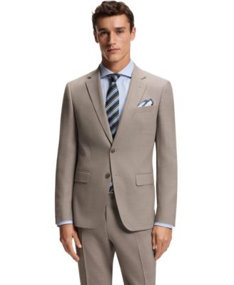 Men's 2-Piece Micro-Patterned Stretch Cloth Slim-Fit Suit