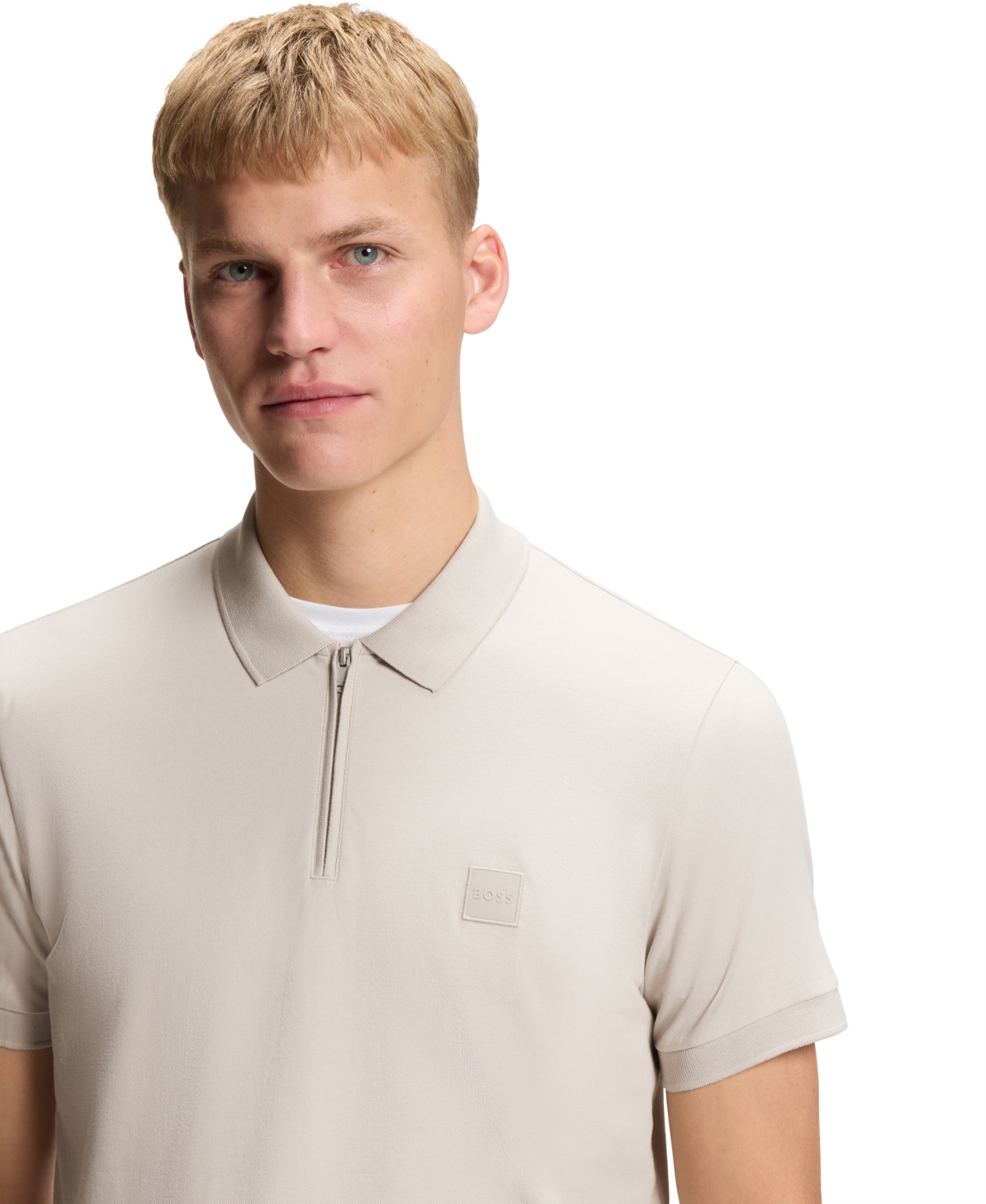 Boss by Hugo Boss Men's Stretch-Cotton Pique Slim-Fit Polo Shirt