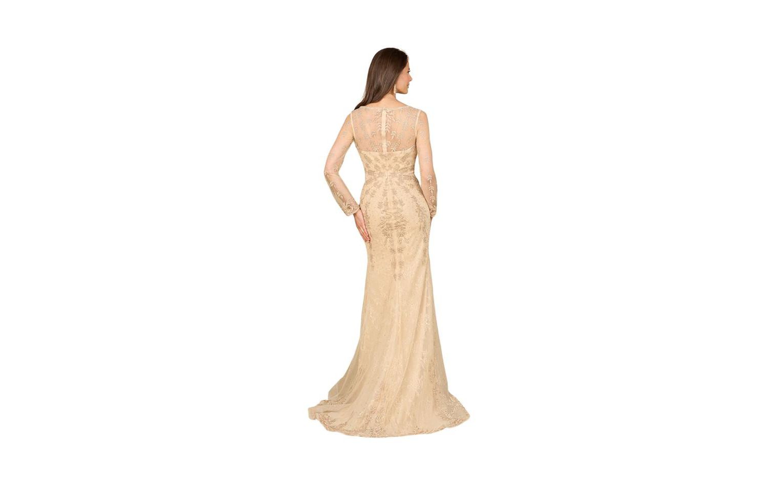 Women's Long Sleeve Lace Mermaid Gown